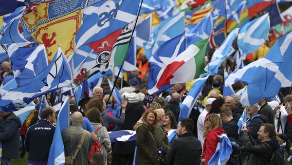 Marcha por la independencia de Escocia, foto de archivo Marcha por la independencia de Escocia, foto de archivo - Sputnik Mundo