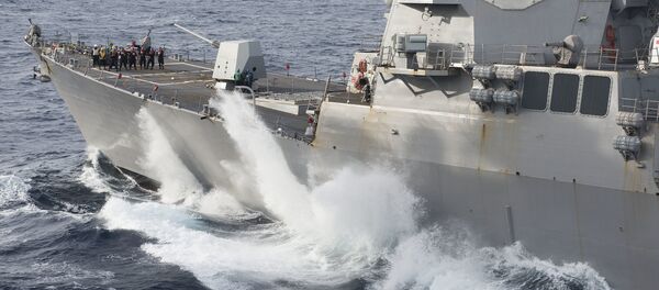 USS Farragut en el mar - Sputnik Mundo
