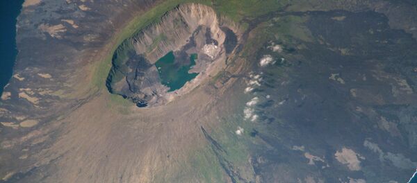 Volcán La Cumbre, las islas Galápagos Volcán La Cumbre, las islas Galápagos - Sputnik Mundo