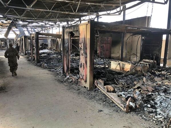 Así quedó la base estadounidense de Al Asad tras el ataque iraní - Sputnik Mundo