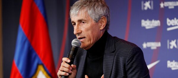 Quique Setién, el nuevo técnico del FC Barcelona - Sputnik Mundo