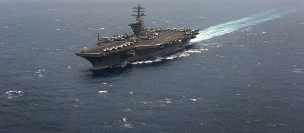 Un portaviones estadounidense de la clase Nimitz, foto de archivo - Sputnik Mundo
