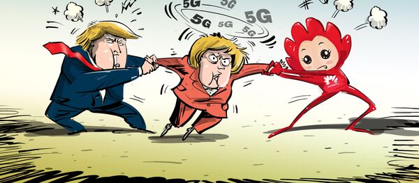 La guerra entre EEUU y Huawei por el corazón de Merkel - Sputnik Mundo