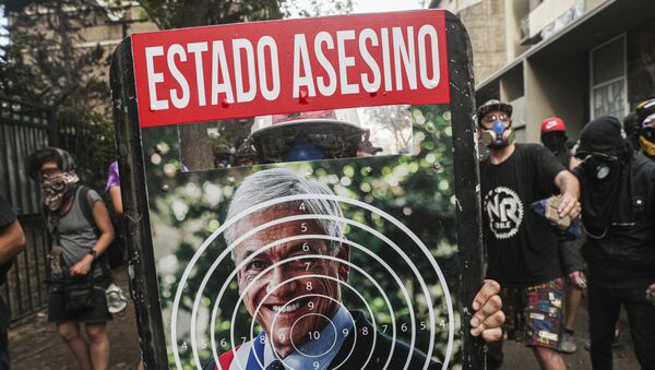 Protestas contra Sebastián Piñera en Chile - Sputnik Mundo