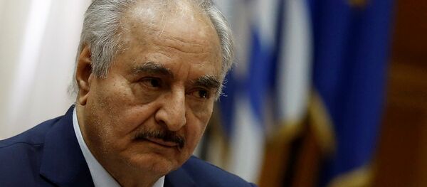 Jalifa Haftar, comandante del Ejército Nacional de Libia Jalifa Haftar, comandante del Ejército Nacional de Libia - Sputnik Mundo