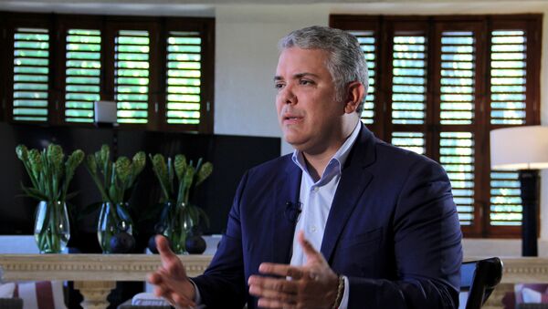 Iván Duque, el presidente de Colombia - Sputnik Mundo