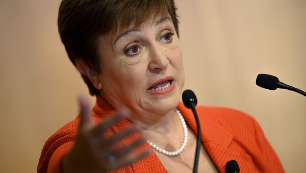 Kristalina Georgieva, directora ejecutiva del Fondo Monetario Internacional (FMI) - Sputnik Mundo