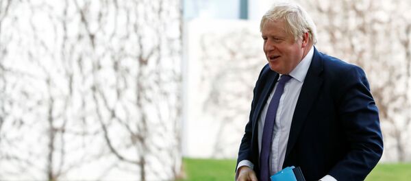 Primer ministro británico, Boris Johnson, en la conferencia internacional sobre Libia en Berlín - Sputnik Mundo