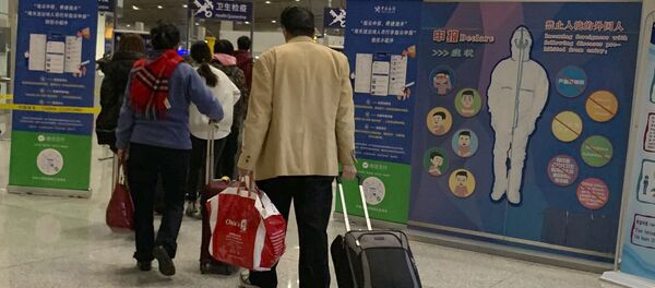 La zona de cuarentena en el aeropuerto de Pekín - Sputnik Mundo