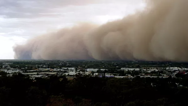 Tormenta de polvo en Australia, foto de archivo - Sputnik Mundo