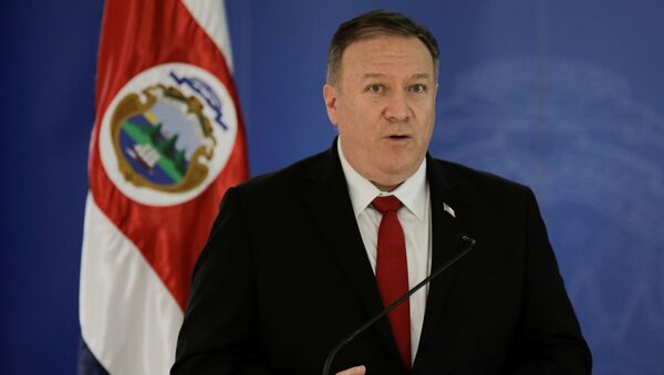 Mike Pompeo, secretario de Estado de EEUU, en Costa Rica - Sputnik Mundo