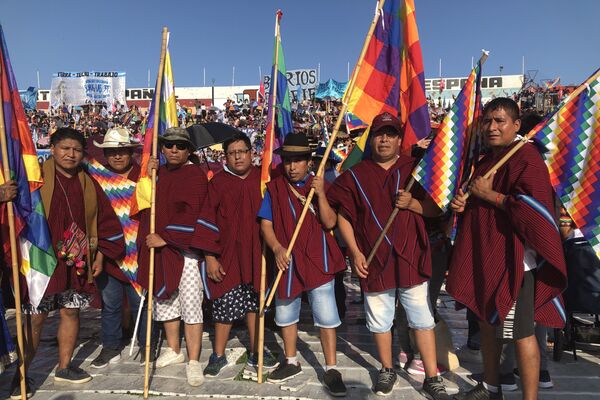 Acto de conmemoración de la creación del Estado Plurinacional de Bolivia en Buenos Aires, Argentina - Sputnik Mundo