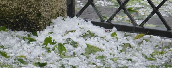 Las consecuencias de una granizada (archivo) - Sputnik Mundo