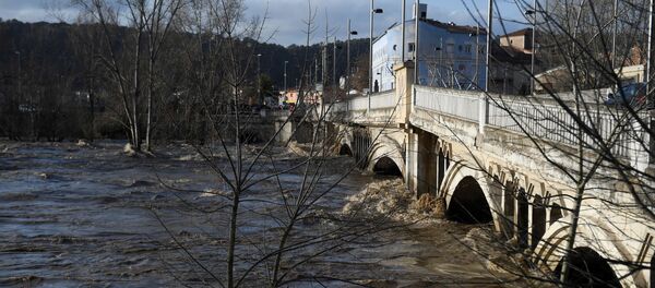 Consecuencias de la borrasca Gloria en Cataluña, España - Sputnik Mundo