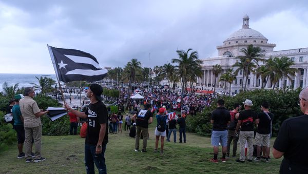 Protestas en Puerto Rico Protestas en Puerto Rico - Sputnik Mundo