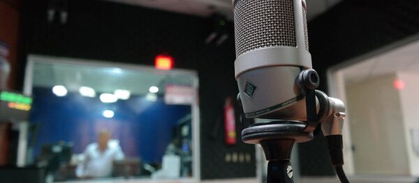 Un estudio de radio (imagen referencial) - Sputnik Mundo