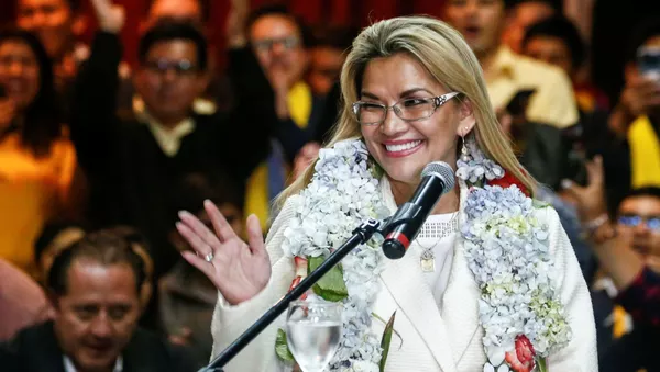 Jeanine Áñez, presidenta de facto de Bolivia