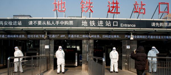 Control sanitario en Pekín Control sanitario en Pekín - Sputnik Mundo