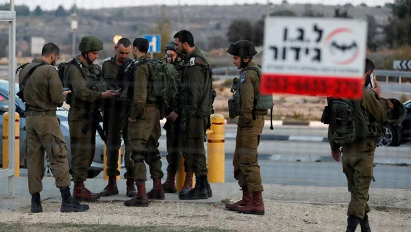Militares israelíes en Cisjordania  - Sputnik Mundo