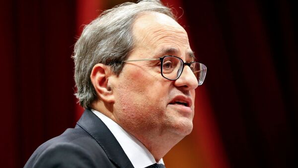 Quim Torra, presidente de Generalitat de Cataluña - Sputnik Mundo