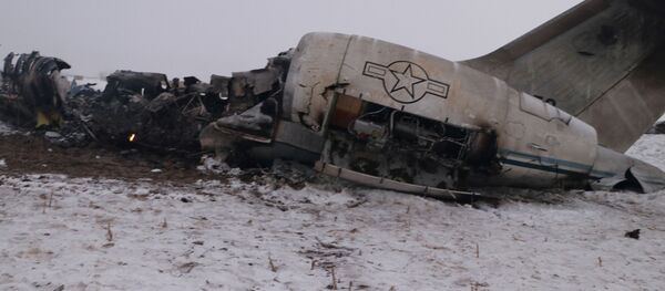 Restos del avión siniestrado en Afganistán, el 27 de enero de 2020 - Sputnik Mundo