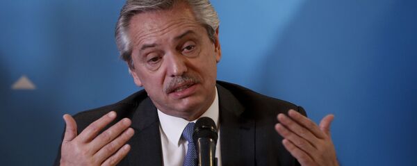 Alberto Fernández, presidente de Argentina - Sputnik Mundo