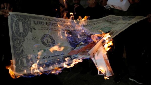 Protestas contra el 'acuerdo del siglo' de Donald Trump en Cisjordania - Sputnik Mundo