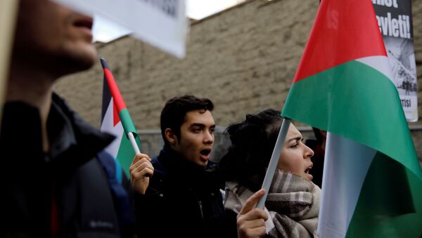 Las protestas contra 'el acuerdo del siglo' de Trump - Sputnik Mundo