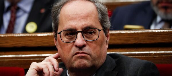 Quim Torra, presidente de Cataluña Quim Torra, presidente de Cataluña - Sputnik Mundo
