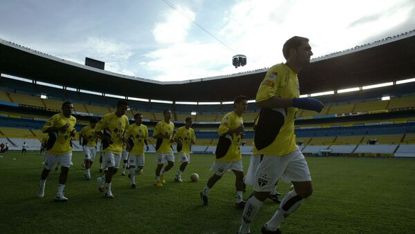 El equipo de Sao Paolo, Brasil, en el estadio Jalisco, México (archivo) - Sputnik Mundo