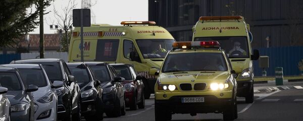 Ambulancias en Madrid, España - Sputnik Mundo