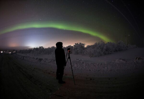 Como en un cuento: así se ven las auroras boreales en Rusia - Sputnik Mundo