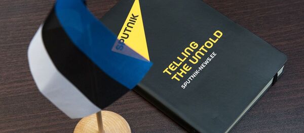 Logo de Sputnik y bandera de Estonia - Sputnik Mundo