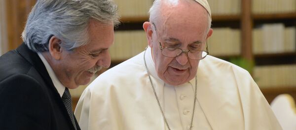 El papa Francisco y el presidente de Argentina, Alberto Fernández El papa Francisco y el presidente de Argentina, Alberto Fernández - Sputnik Mundo