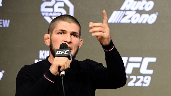 Khabib Nurmagomedov, luchador de artes marciales mixtas ruso  - Sputnik Mundo