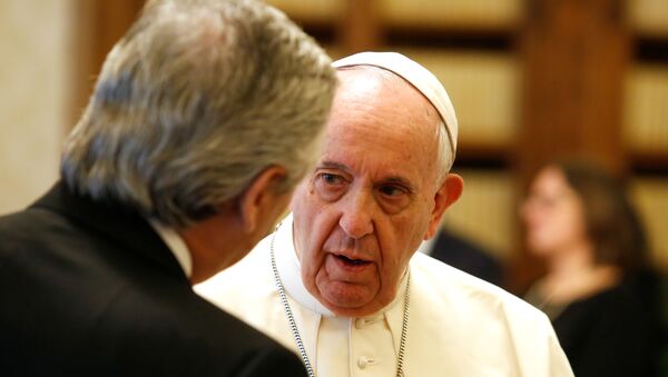 El papa Francisco y el presidente de Argentina, Alberto Fernández - Sputnik Mundo
