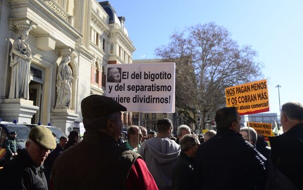 Protesta de agricultores Madrid - Sputnik Mundo