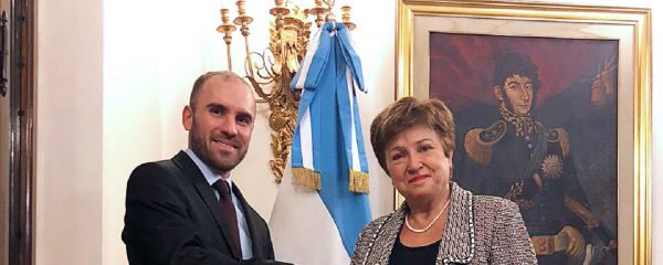 El ministro de Economía Martín Guzmán en reunión con la Directora Gerente del Fondo Monetario Internacional (FMI), Kristalina Georgieva - Sputnik Mundo