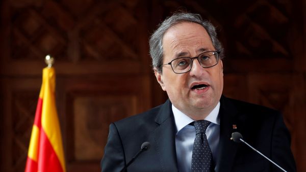Quim Torra, el presidente de la Generalitat de Cataluña Quim Torra, el presidente de la Generalitat de Cataluña - Sputnik Mundo