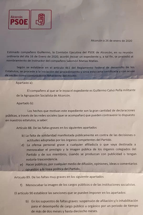 EL PSOE de Alcorcón suspende a un militante por criticar a Pedro Sánchez en Twitter EL PSOE de Alcorcón suspende a un militante por criticar a Pedro Sánchez en Twitter - Sputnik Mundo