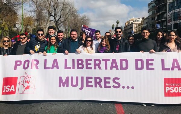 Manifestación 'Tren de la Dignidad' en Sevilla - Sputnik Mundo