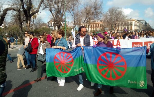 Manifestación 'Tren de la Dignidad' en Sevilla - Sputnik Mundo