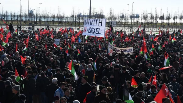 Protestas en Estambul contra el 'acuerdo del siglo' de Trump - Sputnik Mundo