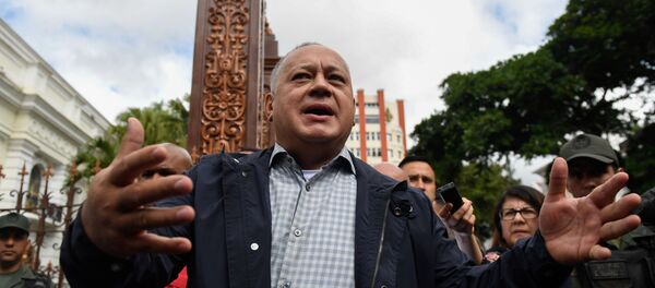 Diosdado Cabello, presidente de la Asamblea Nacional Constituyente de Venezuela Diosdado Cabello, presidente de la Asamblea Nacional Constituyente de Venezuela - Sputnik Mundo