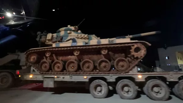 Blindados turcos en Idlib, Siria - Sputnik Mundo