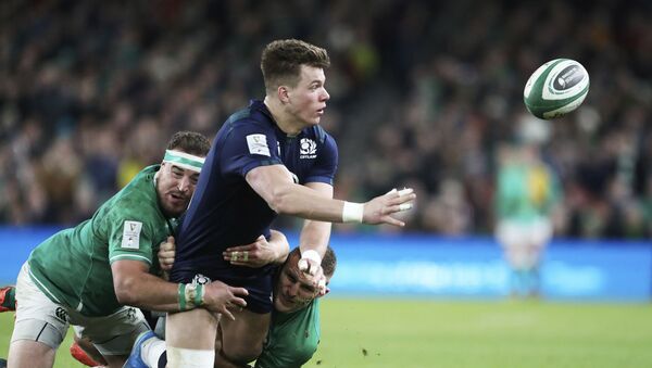 Un partido de Rugby 7 entre Irlanda y Escocia - Sputnik Mundo