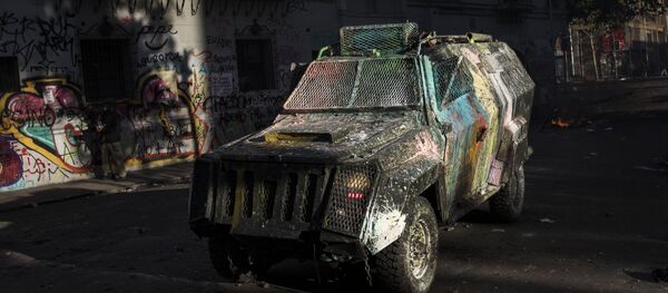 Una camioneta policial chilena (archivo) - Sputnik Mundo