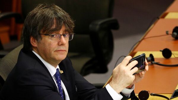 Carles Puigdemont, expresidente catalán - Sputnik Mundo