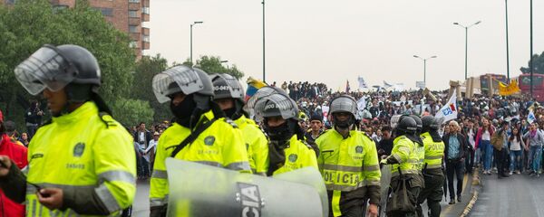 Efectivos de la Policía de Colombia. Imagen referencial - Sputnik Mundo