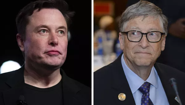 Elon Musk, fundador de Tesla / Bill Gates, fundador de Microsoft - Sputnik Mundo